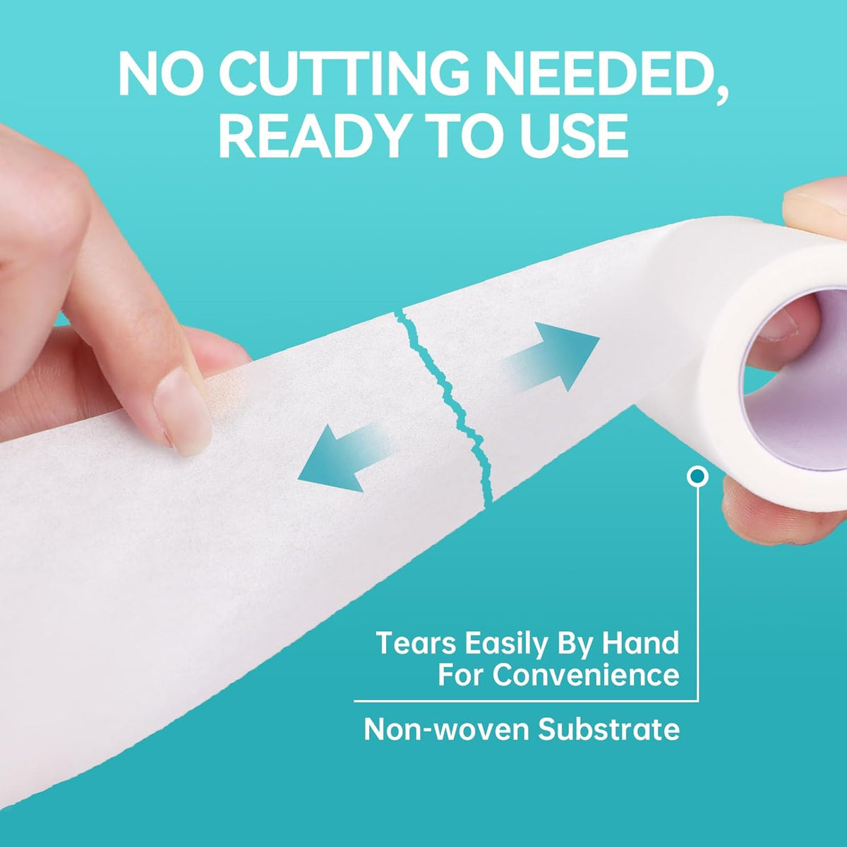 Dimora Soft Paper Surgical Tape 8 Rolls- Hypoallergenic Medical Tape for Sensitive Skin，Breathable