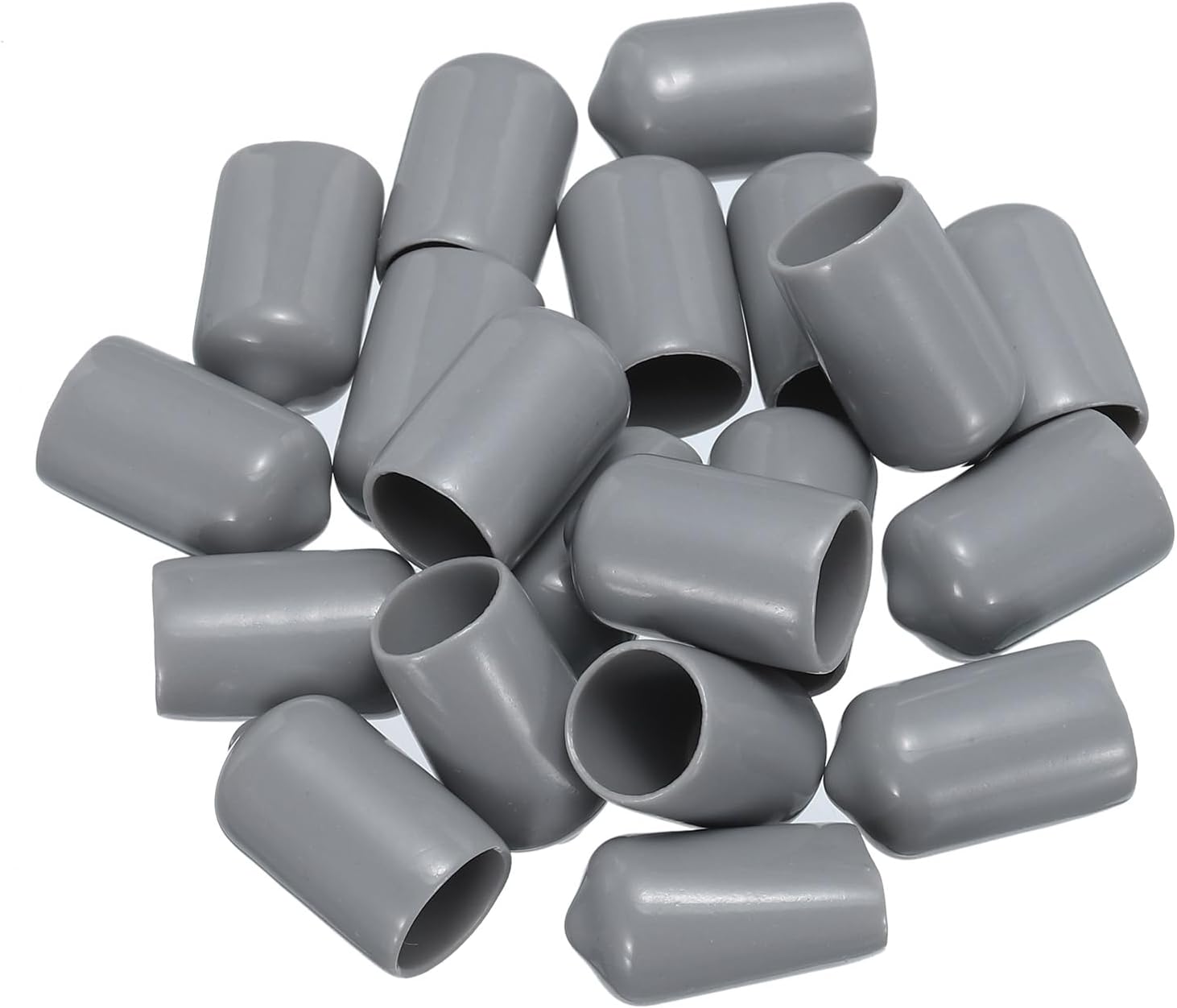 uxcell 20pcs Rubber End Caps 12mm(1/2") ID Vinyl PVC Round Tube Bolt Cap Cover Screw Thread