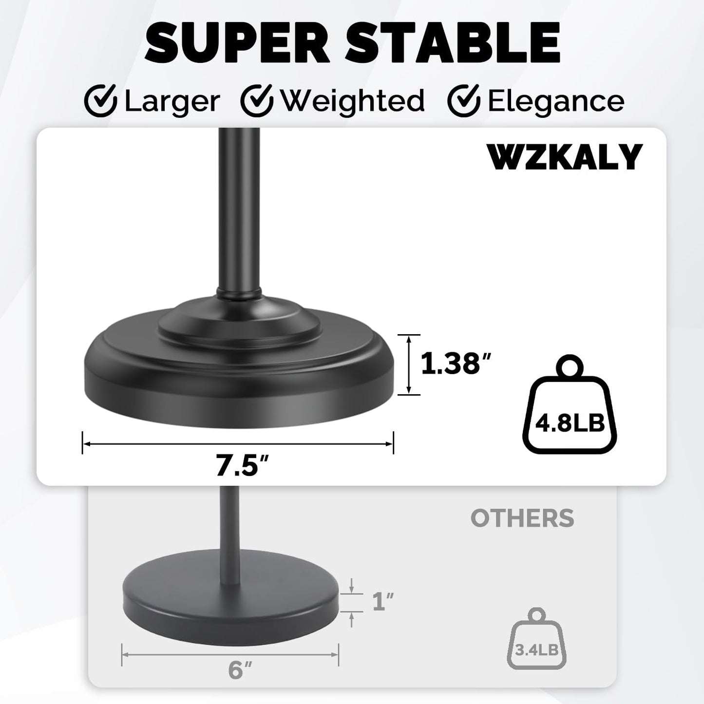 Black Toilet Paper Holder Stand, Matte Black Toilet Paper Holder Free Standing, Post Pivoting