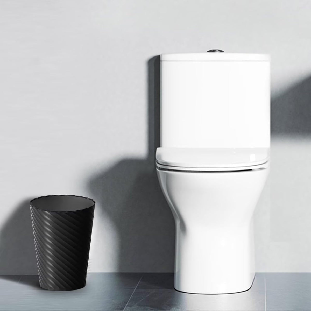 Bathroom Trash Can, 3 Pack 1.8 Gallons Small Trash Can with Trash Bags, Bathroom Garbage Can