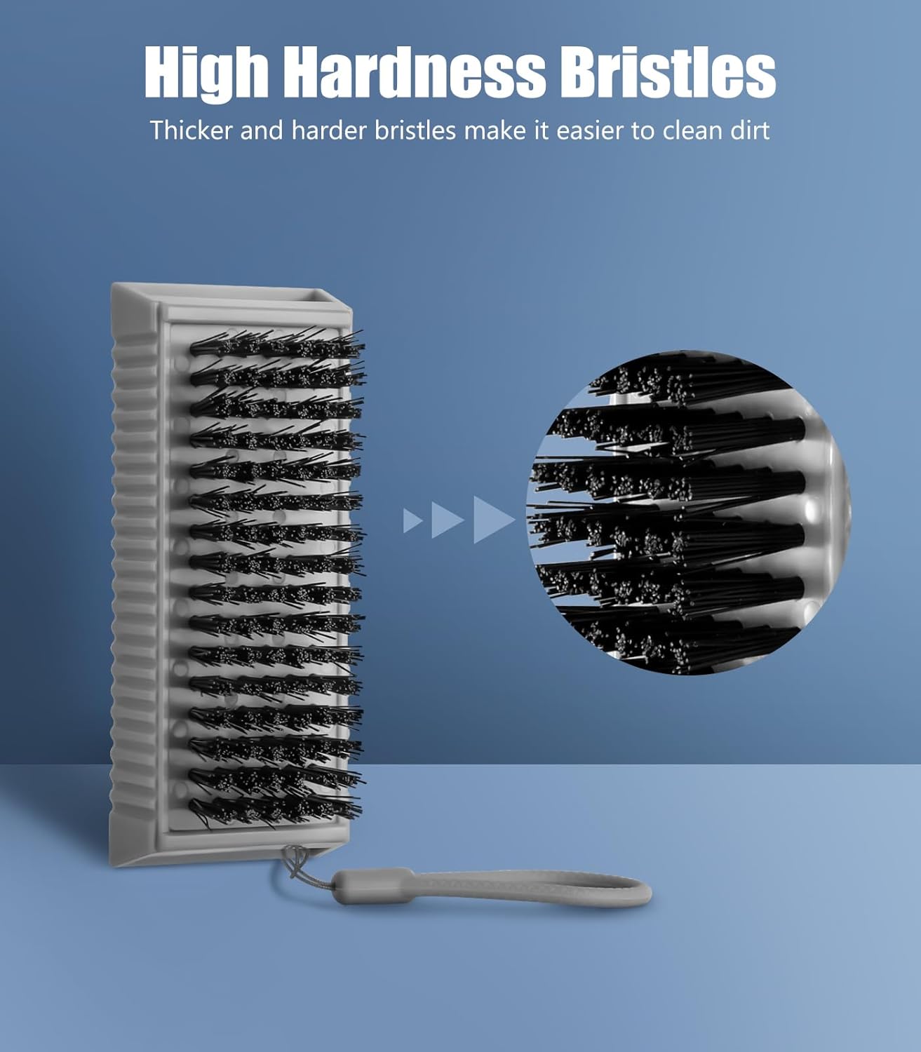 Nail Brush for Cleaning Fingernails, 2Pack Heavy Duty Nail Brushes Remove Dirt and Paint Fingernail