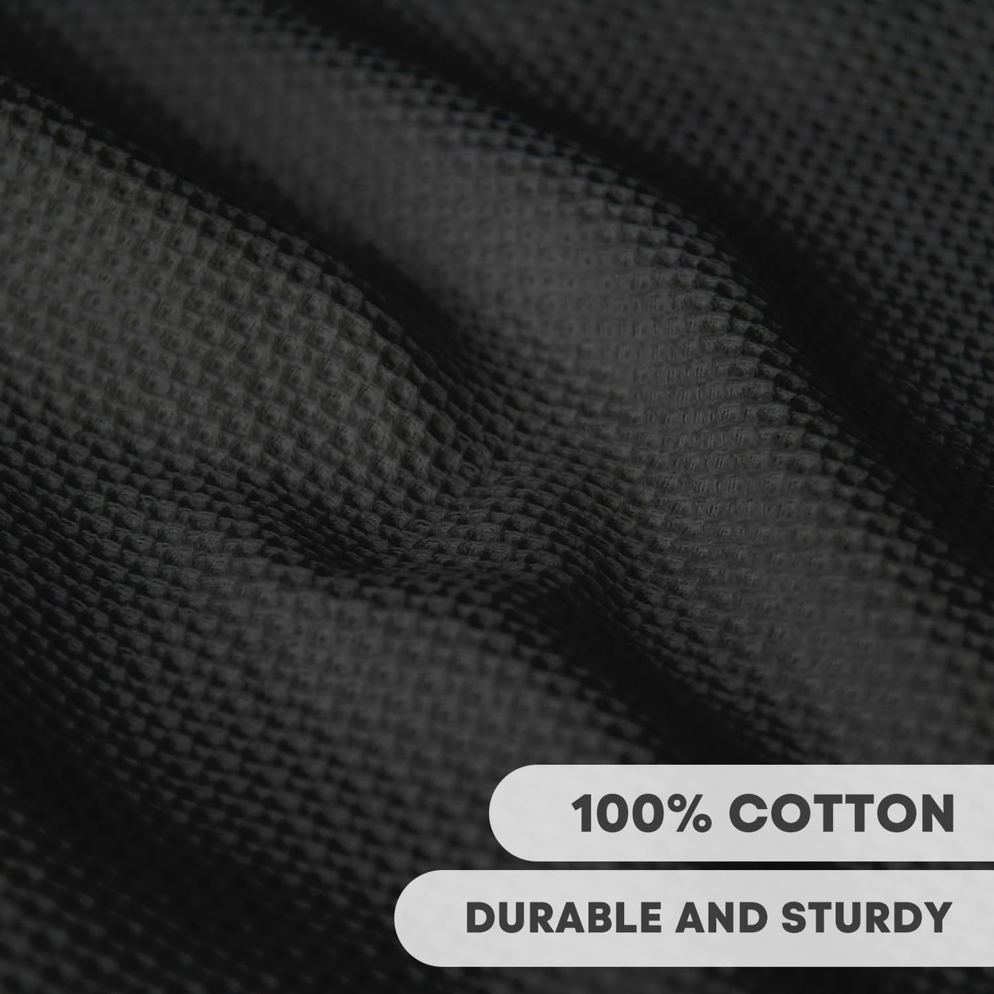 Artoid Mode 100% Cotton Black Waffle Weave Kitchen Dish Cloths, 12x12 Inch Ultra Soft Absorbent