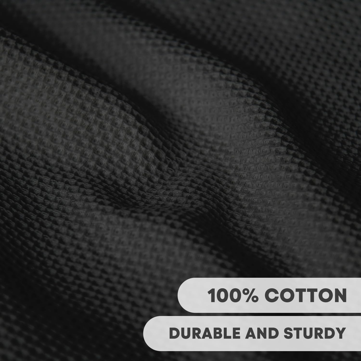 Artoid Mode 100% Cotton Black Waffle Weave Kitchen Dish Cloths, 13x28 Inch Ultra Soft Absorbent