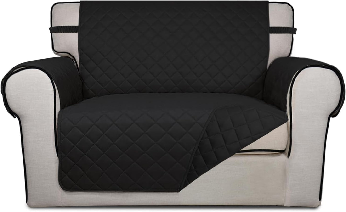 PureFit Reversible Quilted Sofa Cover, Water Resistant Slipcover Furniture Protector, Washable