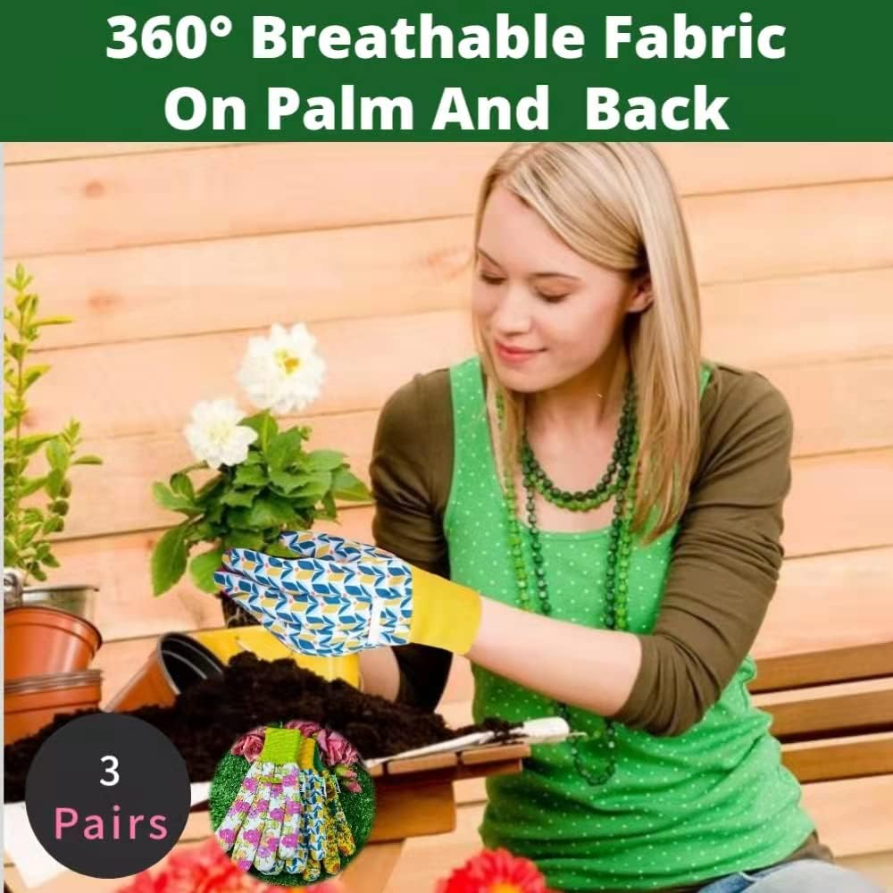 Thorn Proof&Puncture Resistant Gardening Gloves with Grip,Garden Gloves for Women, Leather Work