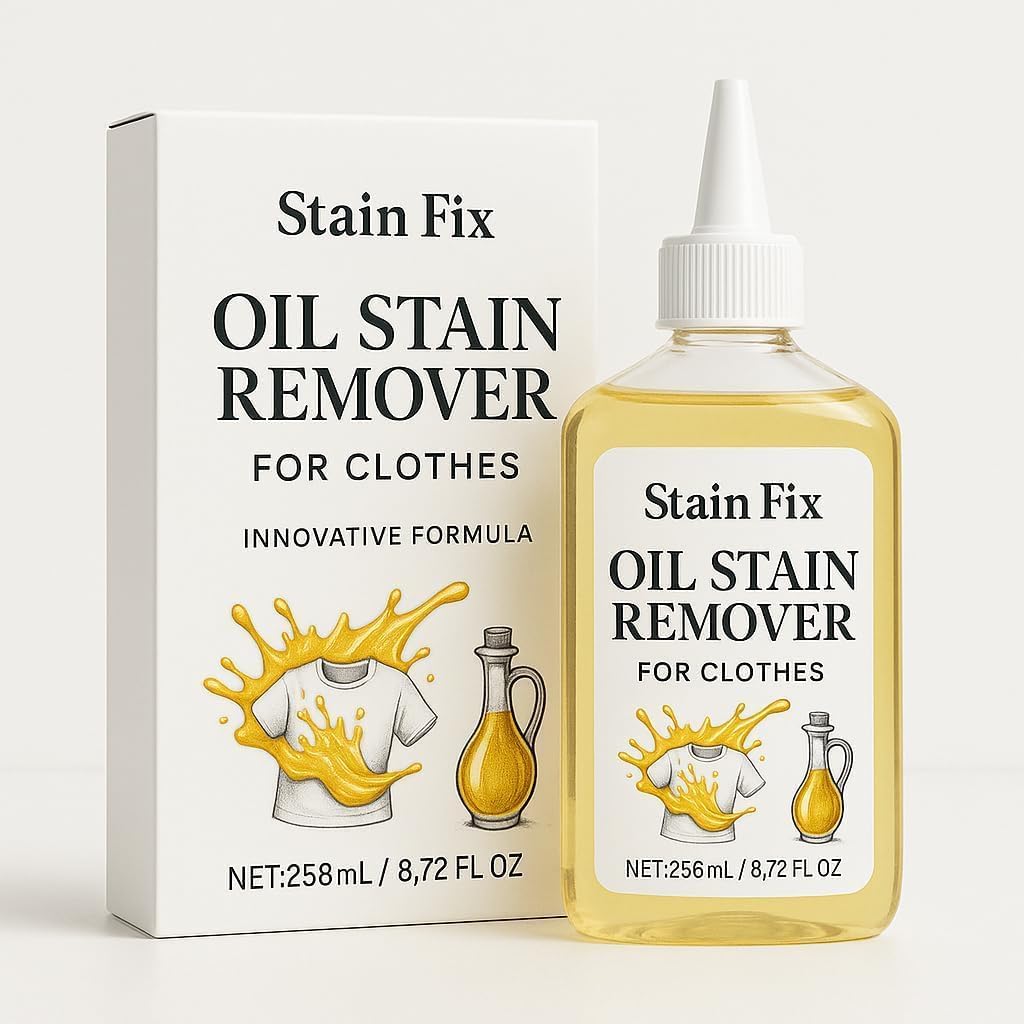Instant Oil Stain Remover for Clothes (8.72oz) - Fabric Stain Remover For Cooking, Engine, Dried
