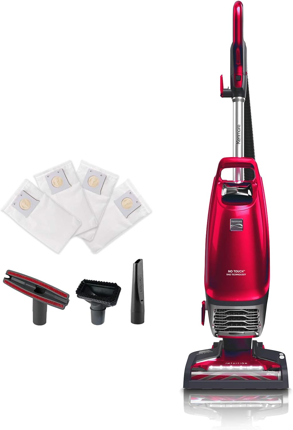 Kenmore Intuition BU4020 Bagged Upright Vacuum Pet Friendly Lift-Up Carpet Vacuum Cleaner 2-Motor
