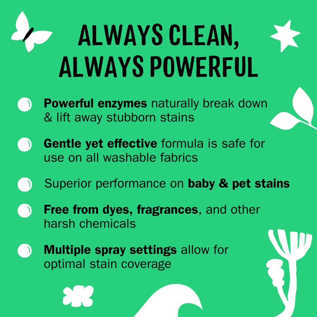 Molly's Suds Stain Remover Spray | Gentle Yet Powerful, Great for Baby & Pet Stains | Clean, Simple
