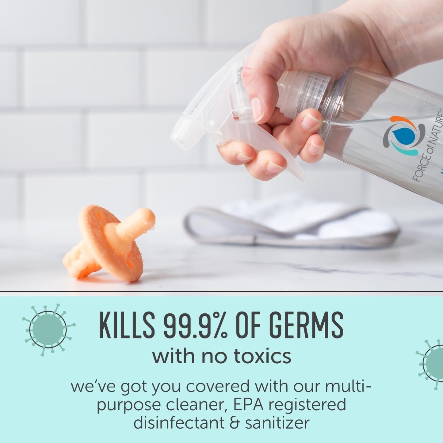 Force of Nature Multi-Purpose Cleaner, Disinfectant & Deodorizer Year Supply Bundle - Reusable