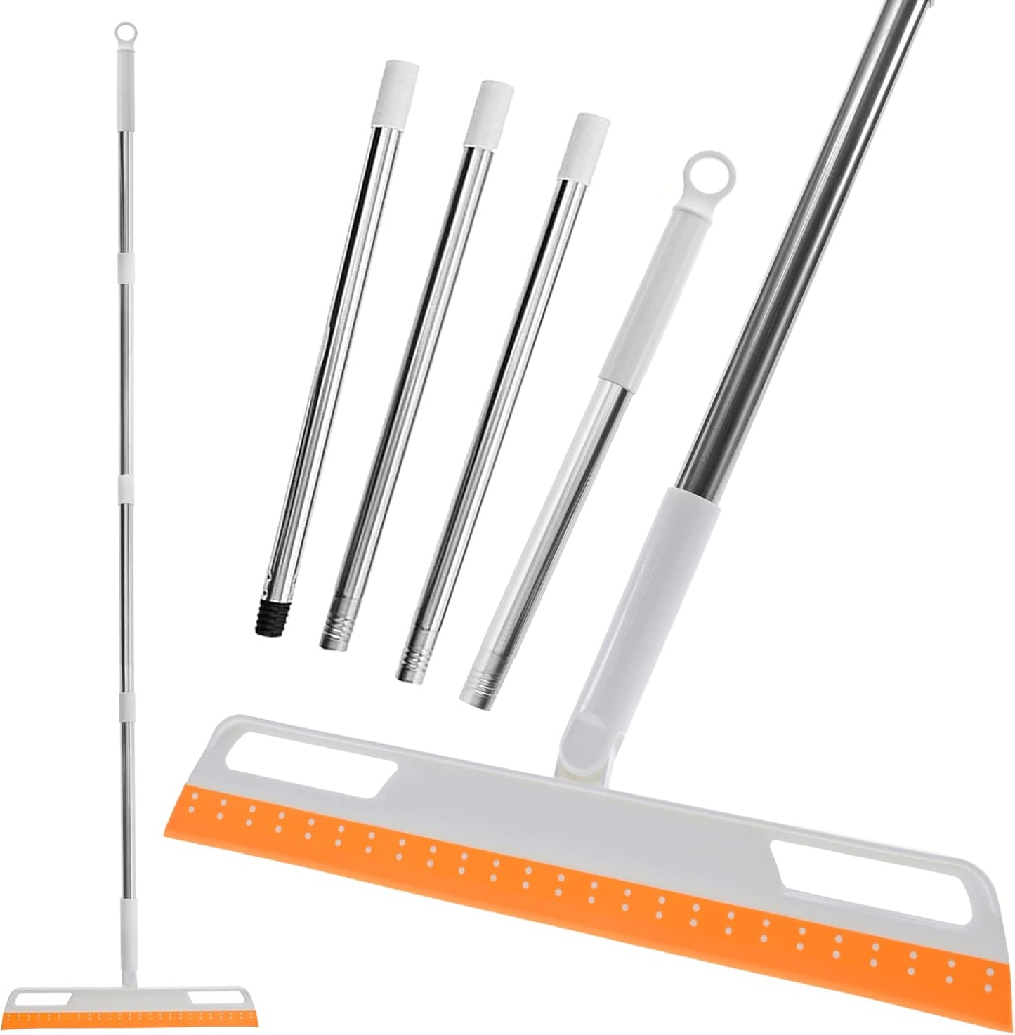 Multifunction Magic Broom, Silicone Floor Squeegee, Air Broom, Rubber Squeegee with 56" Long