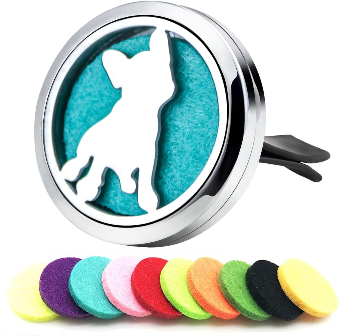 Dog Car Diffuser Vent Clips Essential Oil Car Diffuser Aromatherapy Vent Clip Air Freshener Car
