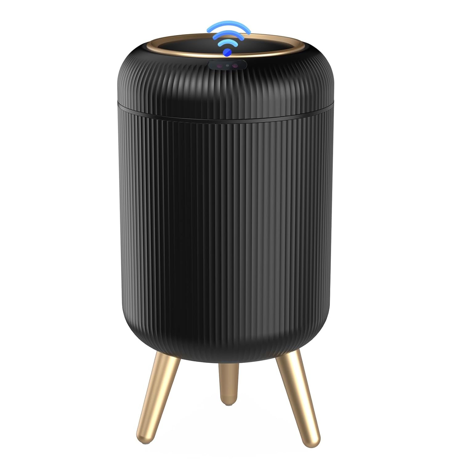 Bathroom Trash Can Automatic Touchless，3 Gallon Smart Motion Sensor Trash Bin with Lid，Plastic