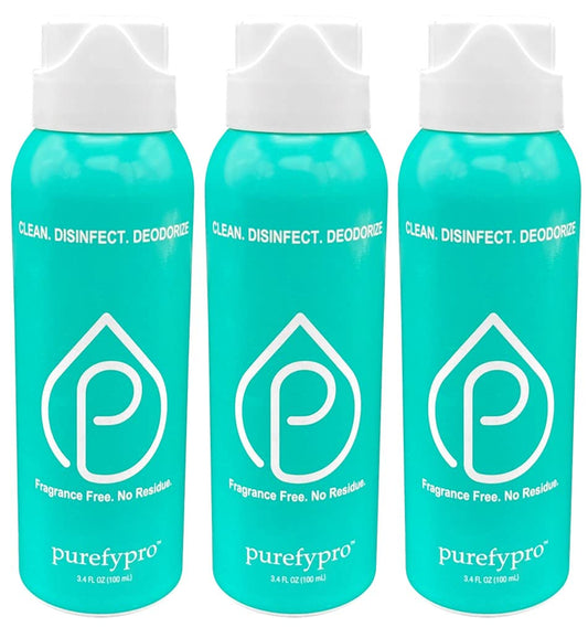 Purefypro Disinfectant Airesol Spray (3.4oz, 3 Pack) Kills 99.9999% Norovirus, HIV, Flu, Monkeypox