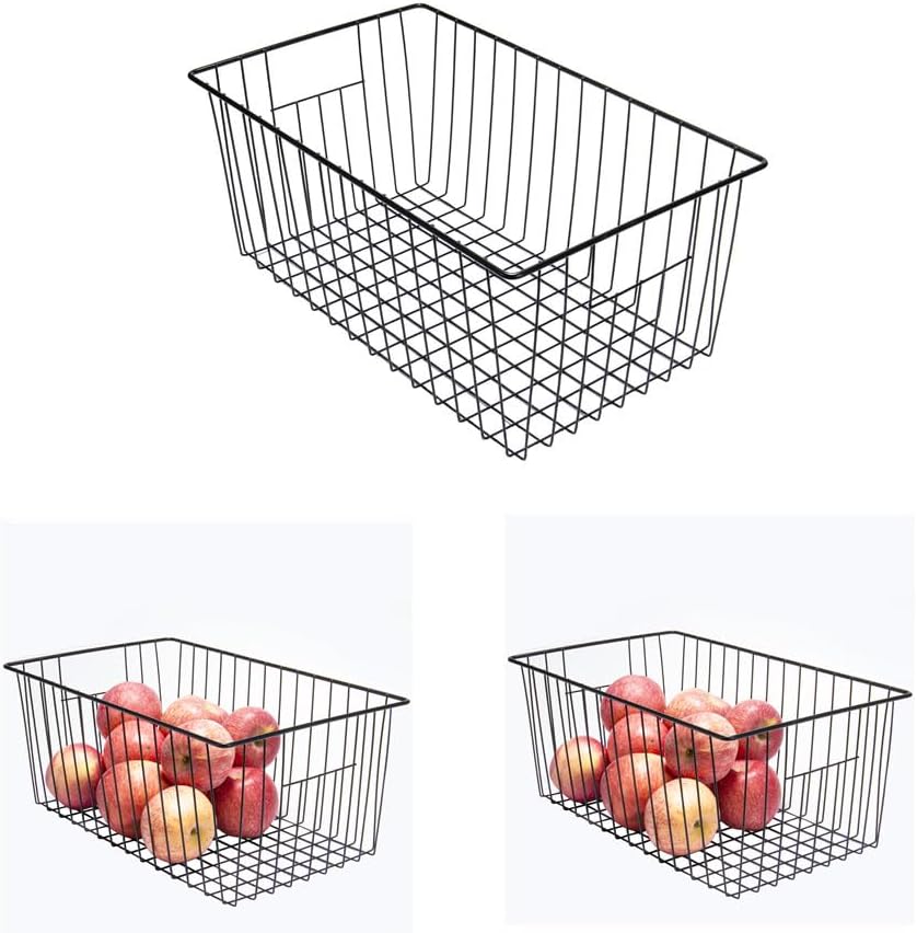 16inch Upright Freezer Organizer Baskets for 13-14,16-21 cu.ft Standup Freezer, Settle freezer