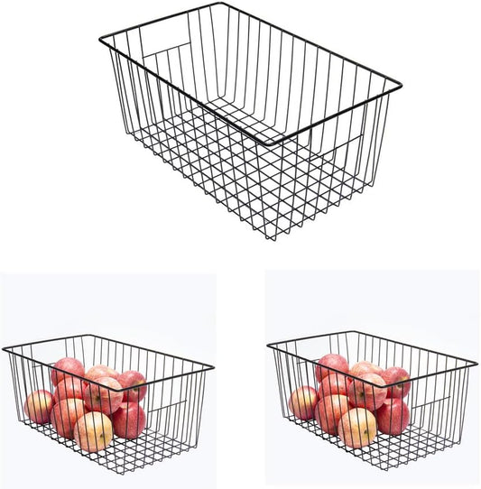 16inch Upright Freezer Organizer Baskets for 13-14,16-21 cu.ft Standup Freezer, Settle freezer