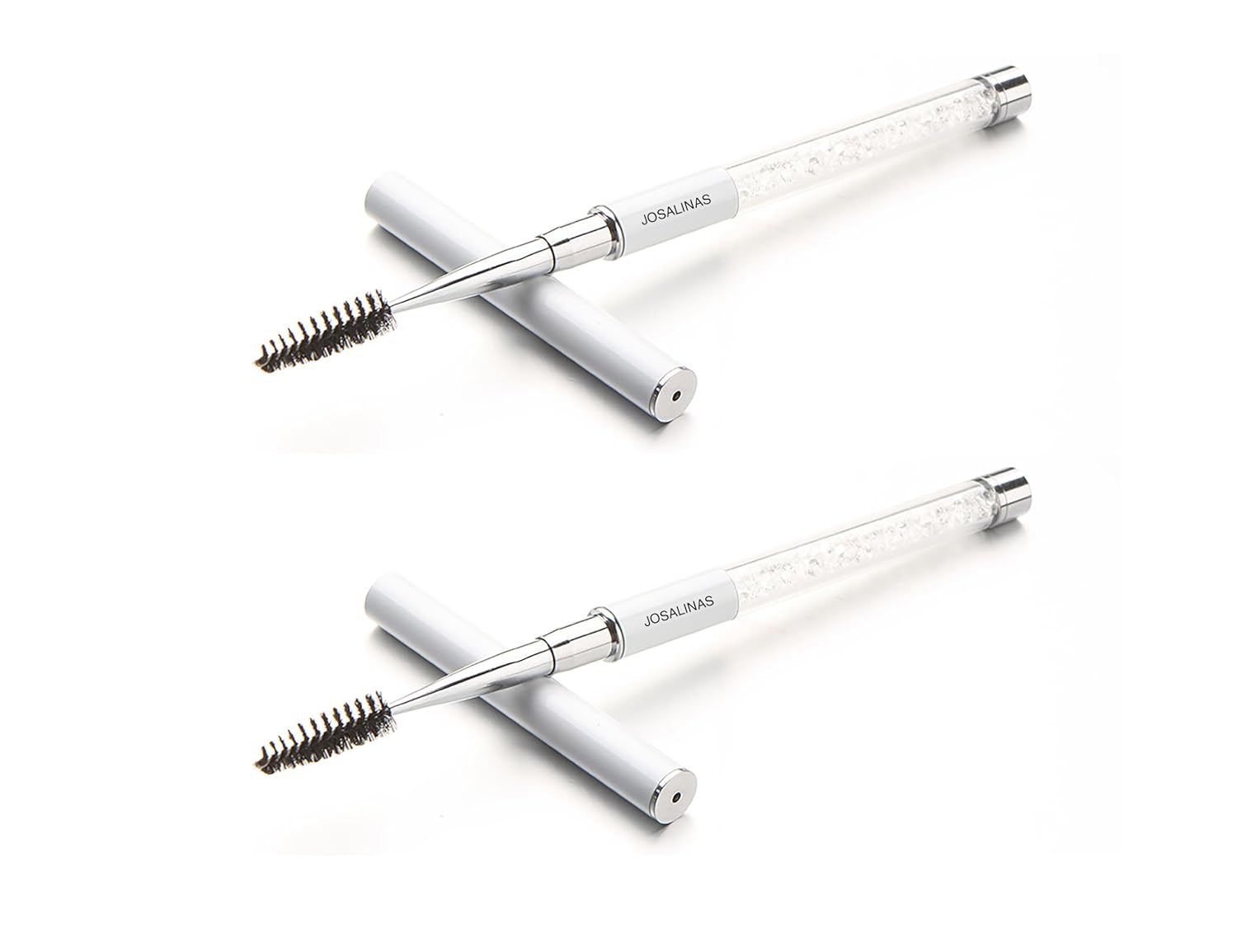 2PCS Mascara Brushes Eyebrow Eyelash Brushes Mascara Wands Spooly Applicators Eye Brushes Portable
