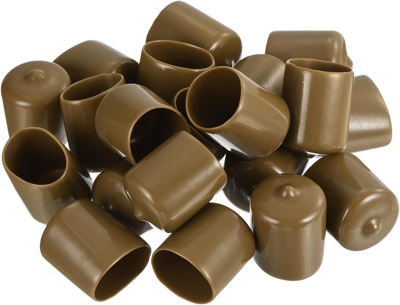 uxcell 20pcs Rubber End Caps 24mm(15/16") ID Vinyl PVC Round Tube Bolt Cap Cover Screw Thread