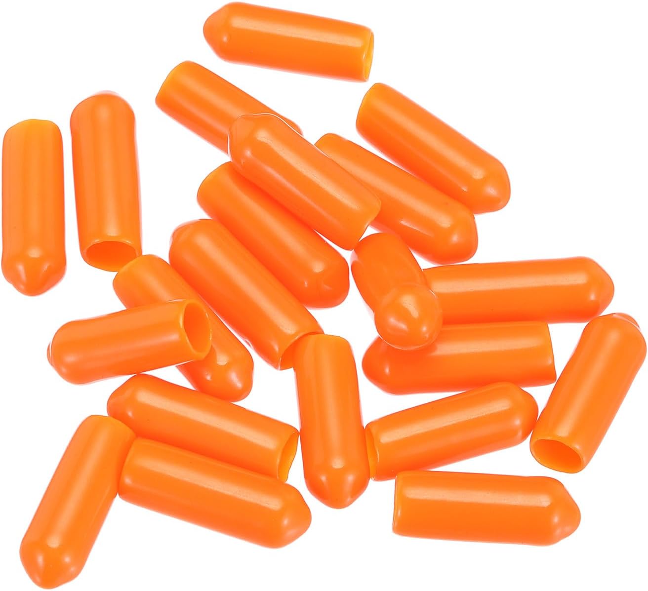 uxcell 20pcs Rubber End Caps 5mm(3/16") ID Vinyl PVC Round Tube Bolt Cap Cover Screw Thread