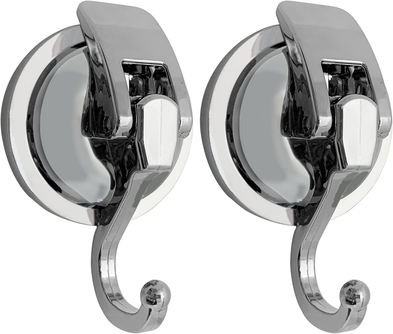 Heavy Duty Suction Cup Hooks for Shower, Bathroom Robe - Vacuum Glass Hooks, Reusable, No Hole