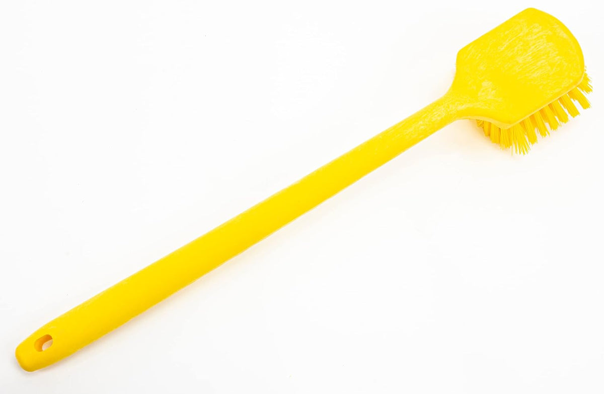 SPARTA 40501EC04 Plastic Large Scrub Brush, Kitchen Brush, Utility Brush With Long Handle For