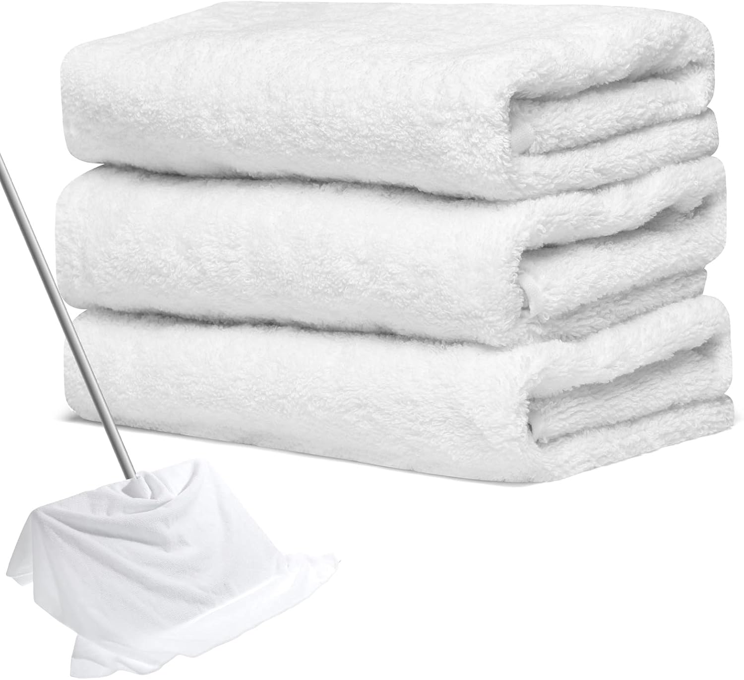 Newwiee 3 Pcs Extra Large Microfiber Cleaning Cloth 30" x 20" Washable Reusable Microfiber Towel
