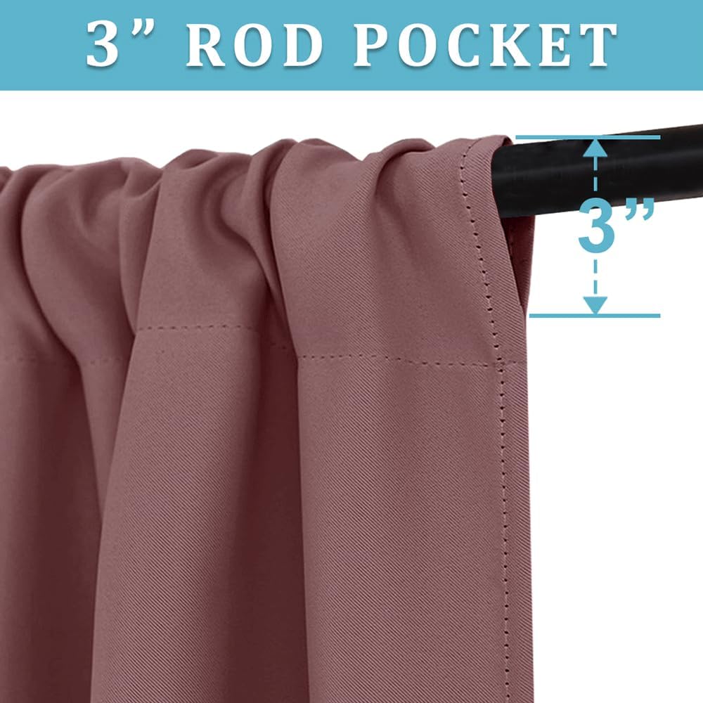 RYB HOME Small Window Curtains for Kitchen, Thermal Insulated Privacy Shades for Bedroom Basement