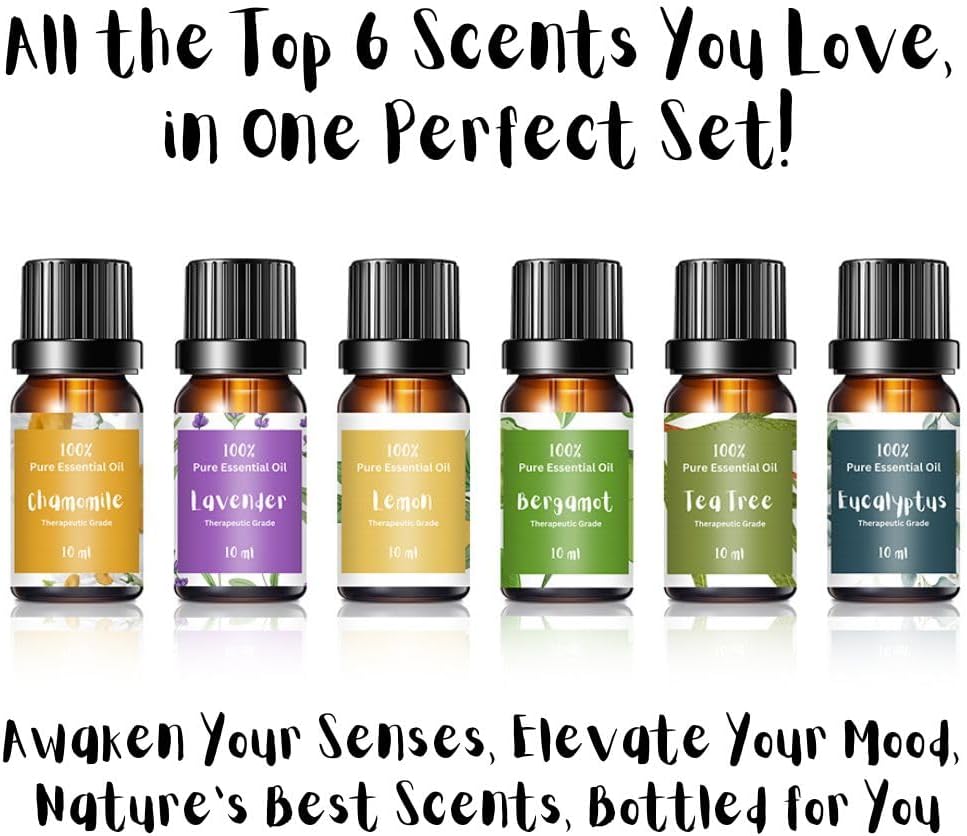 Essential Oils for Laundry | 100% Pure Therapeutic Grade Aromatherapy Essential Oil Set - Top 6 |