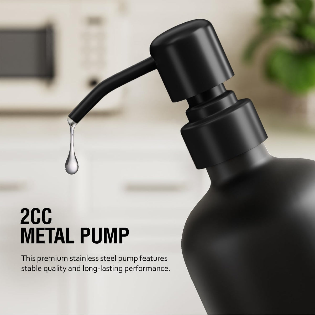 MOMEEMO Kitchen Soap Dispenser Set, Contains Dish and Hand Soap Dispenser, Suitable for Farmhouse