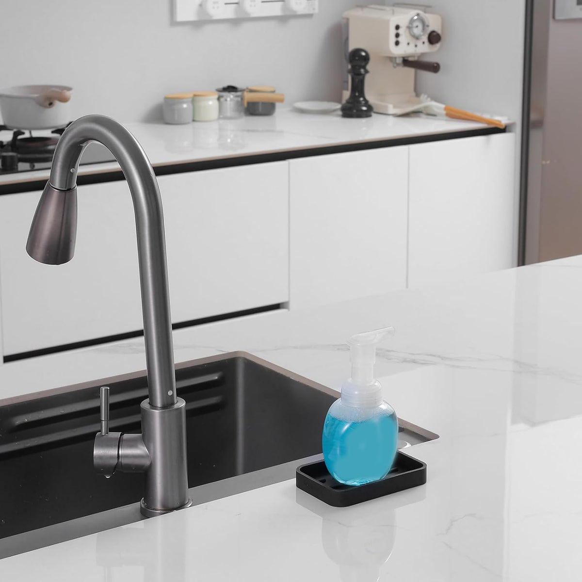 Silicone Kitchen Sink Organizer Tray for Multiple Usage,Easy Clean Sponges Holder for Kitchen