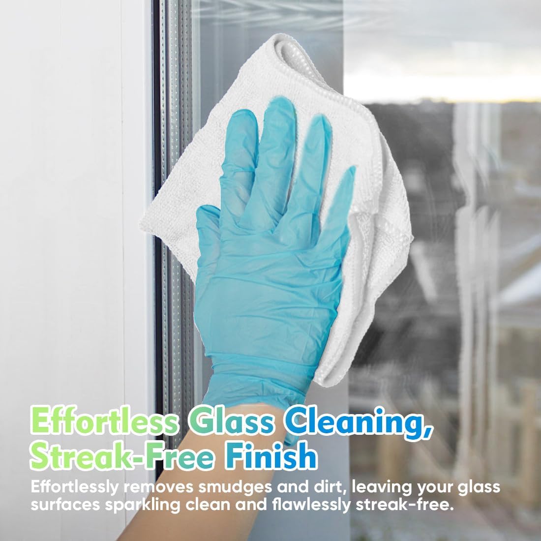 HOMEXCEL Microfiber Cleaning Cloth 6 Pack 12.5 x 12.5 inch Microfiber Towels for Cars Ultra