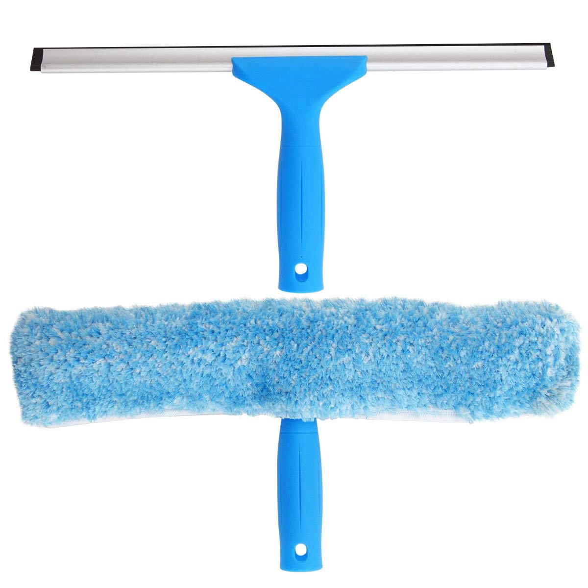 MR.SIGA Professional Window Squeegee & Microfiber Window Scrubber, 14 inch