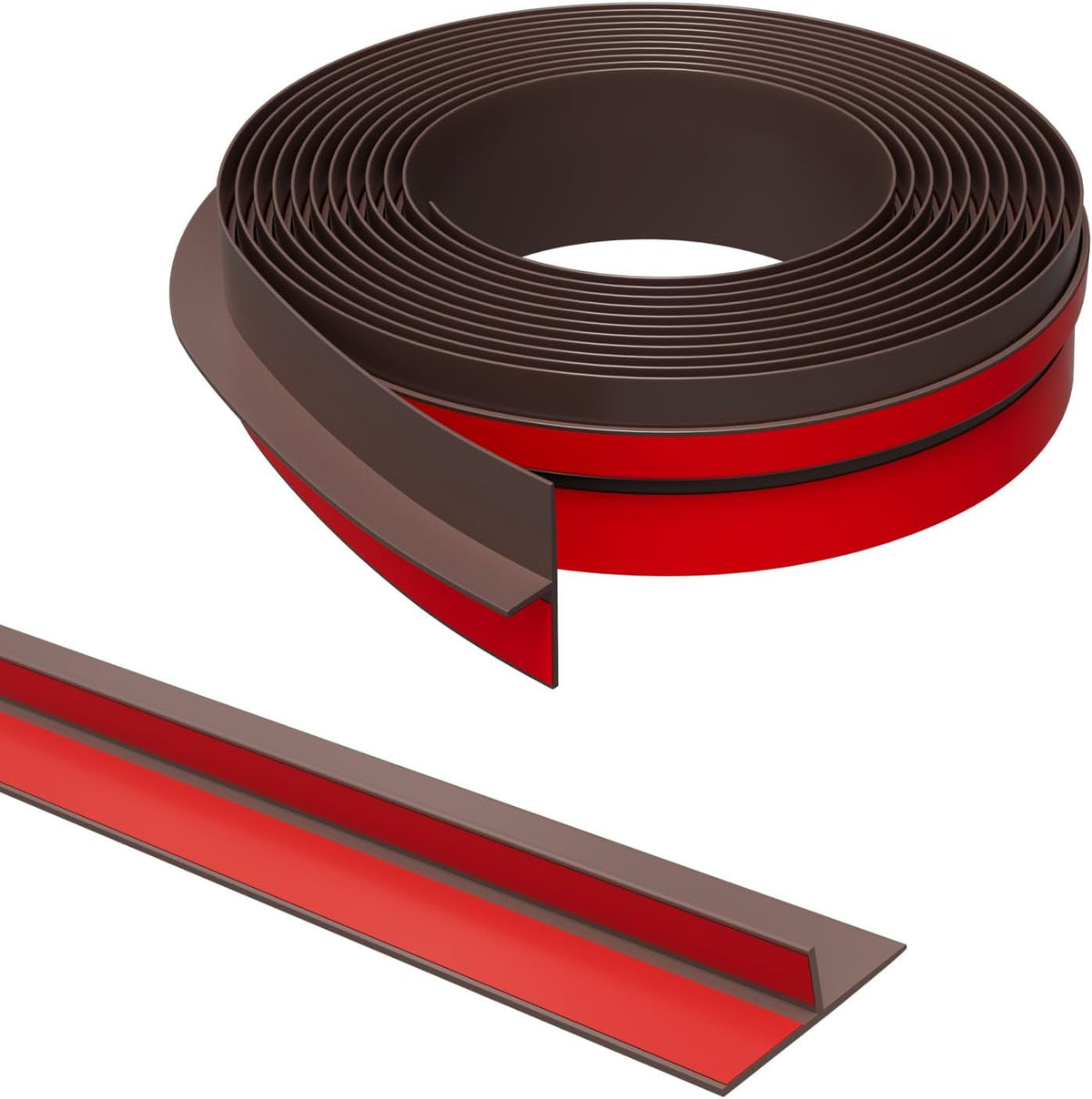 T-Shaped Door Draft Stopper, 1.97 in x 20 Ft Silicone Seal Strip for Windows Gaps, Weather
