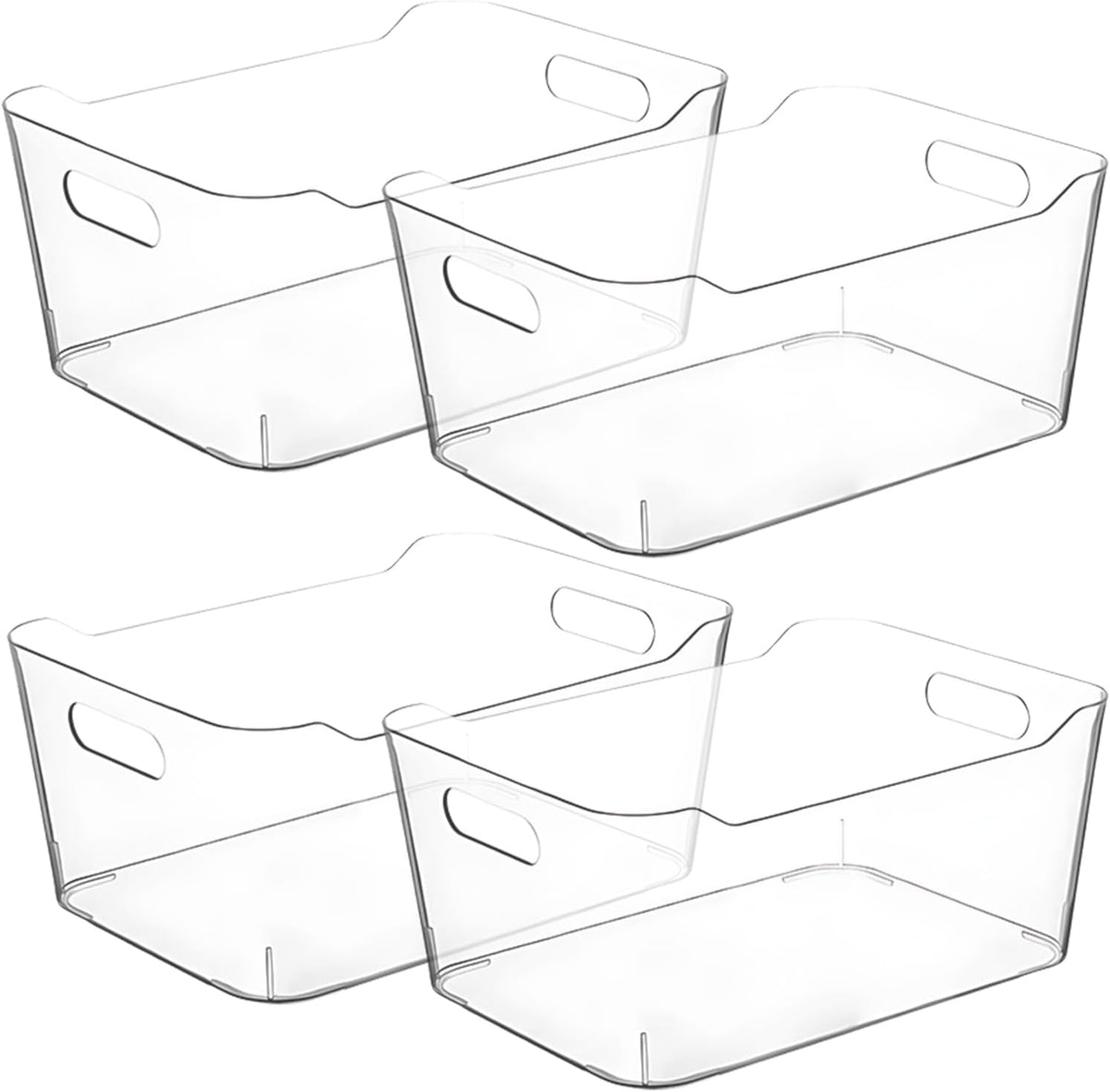Clear Storage Bins, Pantry Organizers and Storage Containers Fridge Organizer Bins Kitchen
