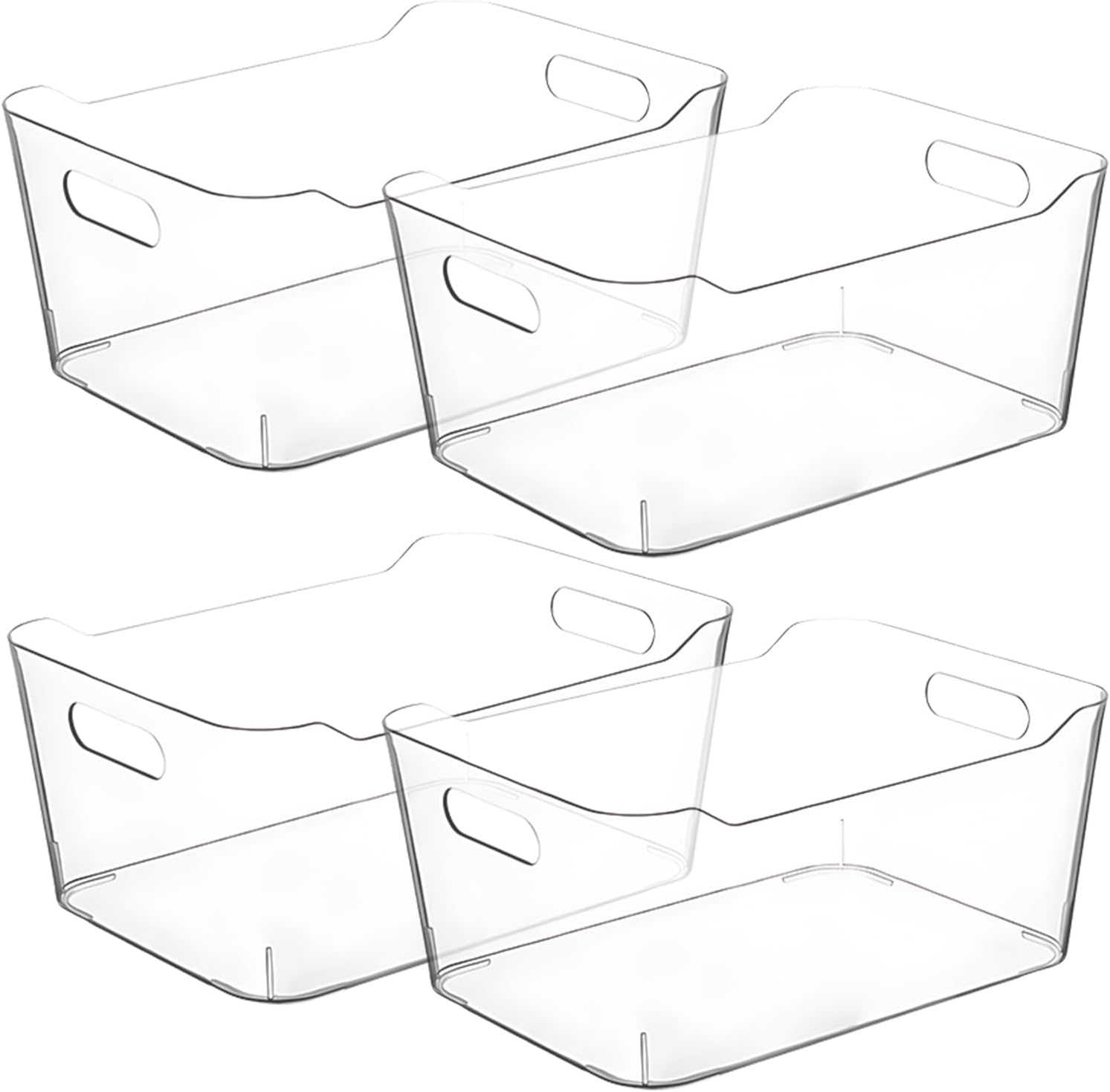 Clear Storage Bins, Pantry Organizers and Storage Containers Fridge Organizer Bins Kitchen