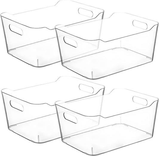 Clear Storage Bins, Pantry Organizers and Storage Containers Fridge Organizer Bins Kitchen