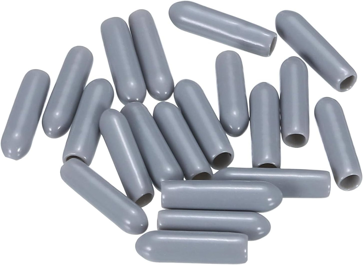 uxcell 20pcs Rubber End Caps 3mm(1/8") ID Vinyl PVC Round Tube Bolt Cap Cover Screw Thread