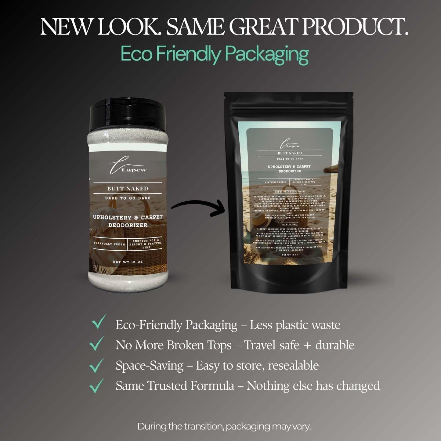 Butt Naked Carpet Freshener Powder: Powerful Odor Eliminator for Home, Upholstery Deodorizer