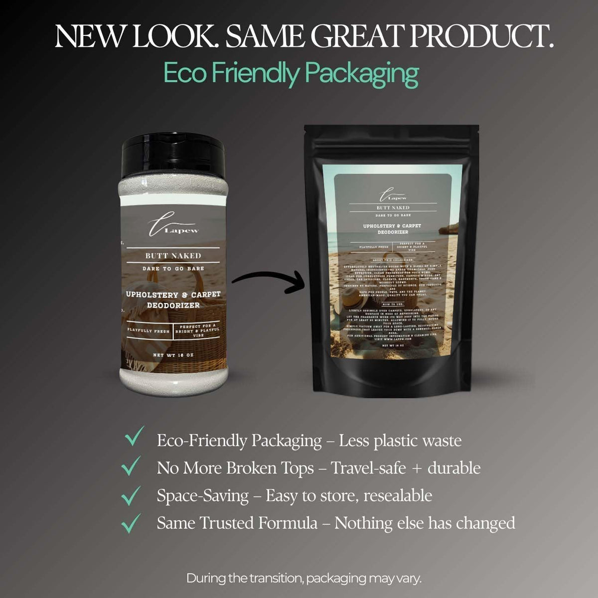 Butt Naked Carpet Freshener Powder: Powerful Odor Eliminator for Home, Upholstery Deodorizer