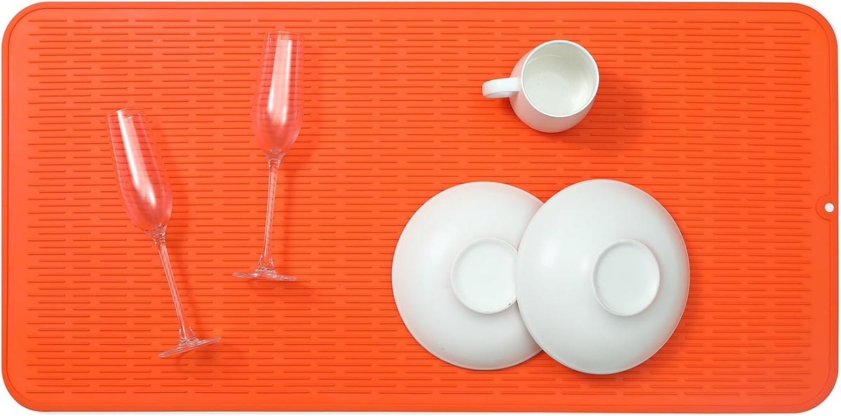 Silicone Dish Drying Mat for Multiple Usage,Easy clean,Eco-friendly,Heat-resistant Silicone Mat for