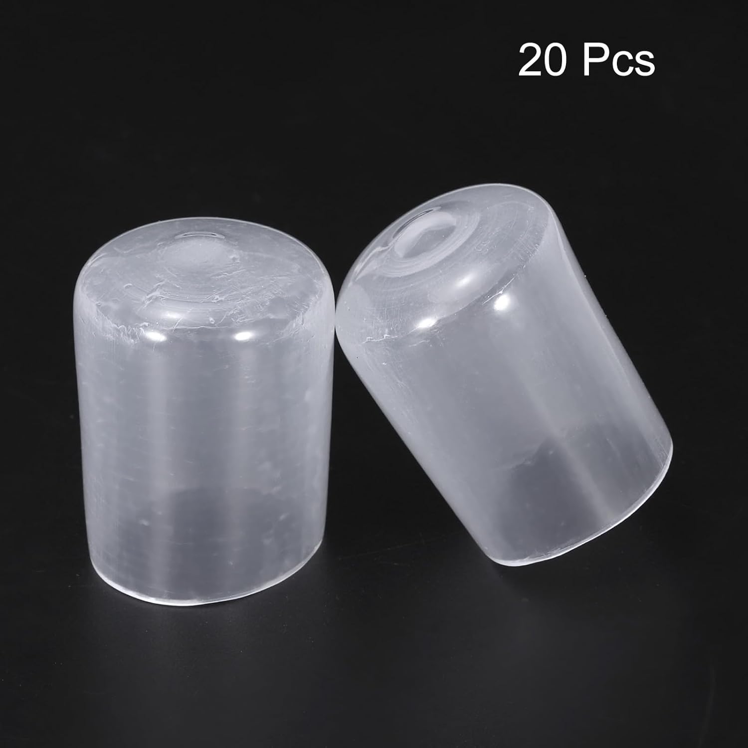 uxcell 20pcs Rubber End Caps 19mm(3/4") ID Vinyl PVC Round Tube Bolt Cap Cover Screw Thread