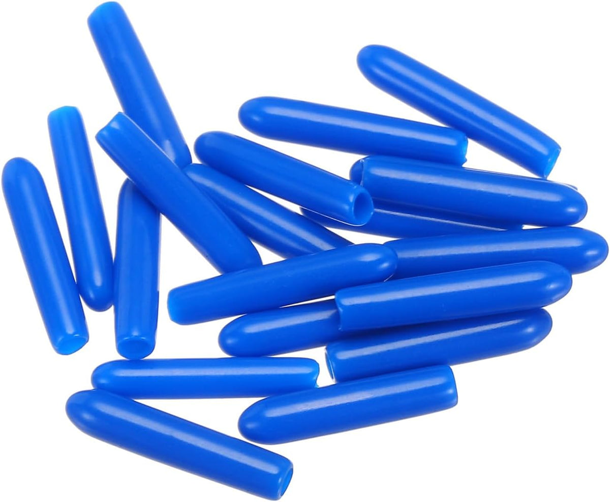 uxcell 20pcs Rubber End Caps 2mm(1/16") ID Vinyl PVC Round Tube Bolt Cap Cover Screw Thread