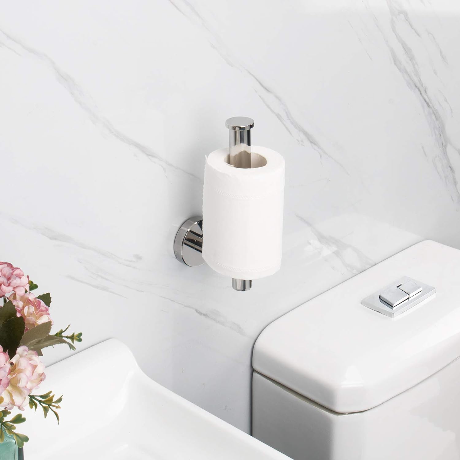 NearMoon Bathroom Toilet Paper Holder, Premium SUS304 Stainless Steel Rustproof Wall Mounted Toilet