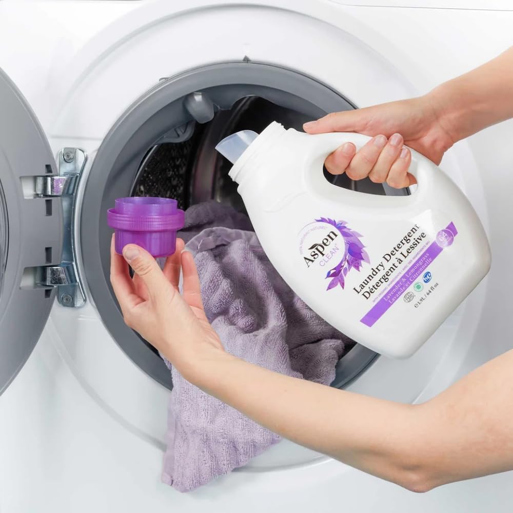 Natural Laundry Detergent Lavender & Lemongrass - 100% Natural, Organic, HE Liquid Laundry