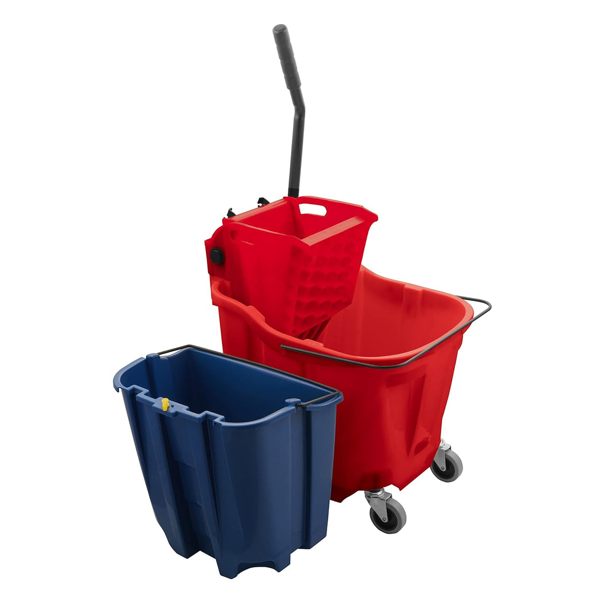 Carlisle FoodService Products Mop Bucket with Side-Press Wringer & Soiled Water Insert for Floor