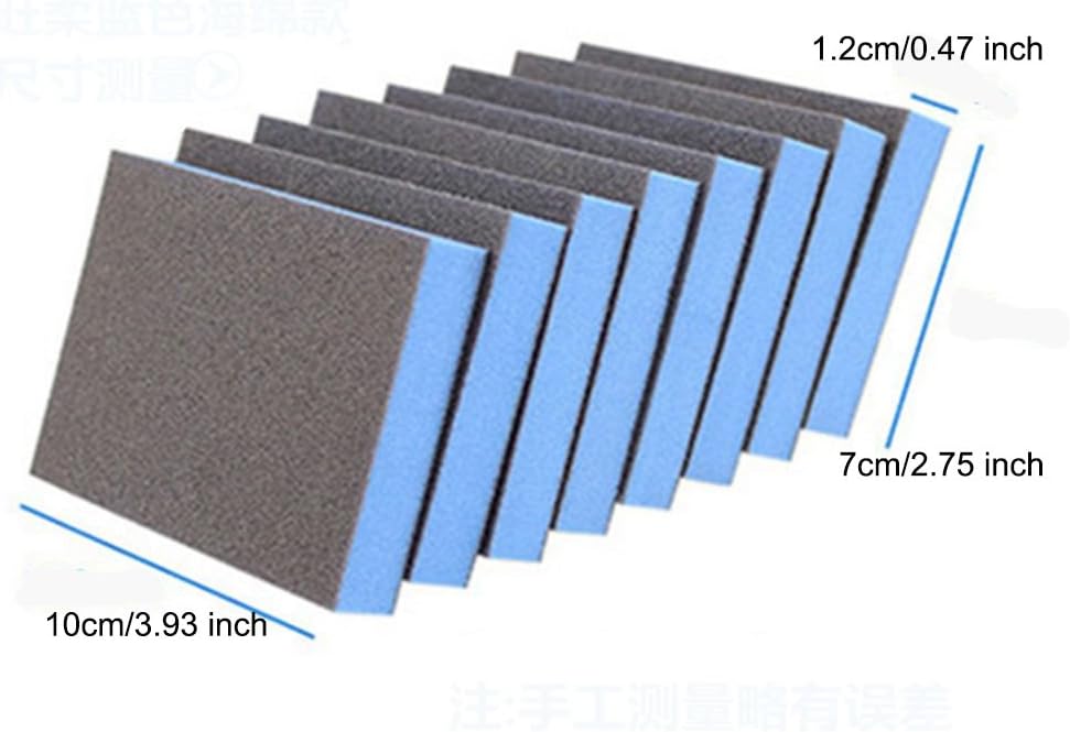 EORTA 8 Pcs Magic Cleaning Sponges Multi-Use Heavy Duty Scrub Scouring Eraser Pads with Carborundum