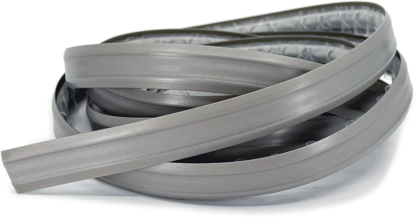 InstaTrim The Original Flexible Trim -10ft Grey 3/4" Wide Caulk Tape - Adhesive Trim with Many Uses