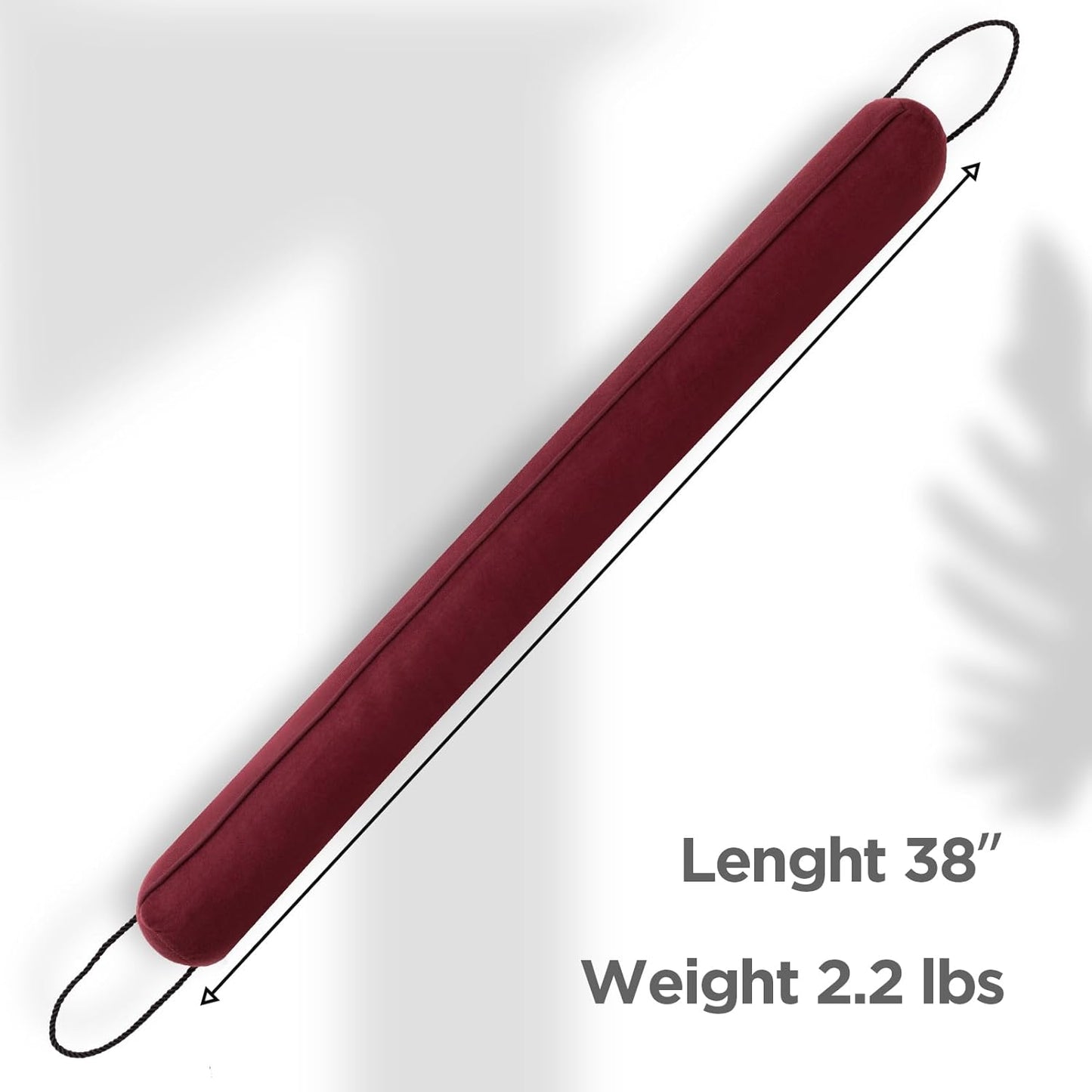 Sunolga 38" Door Draft Stopper Blocks Hot and Cold Air with Removable Washable Cover for Gaps Up to