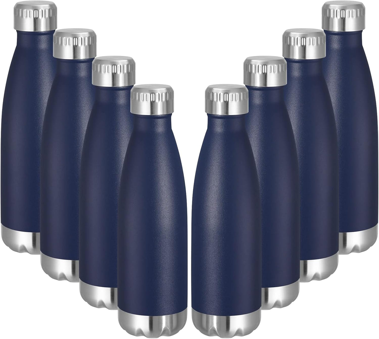VEGOND 17oz Stainless Steel Water Bottles Bulk, Reusable Metal Sports Water Bottle Keeps Drink Hot