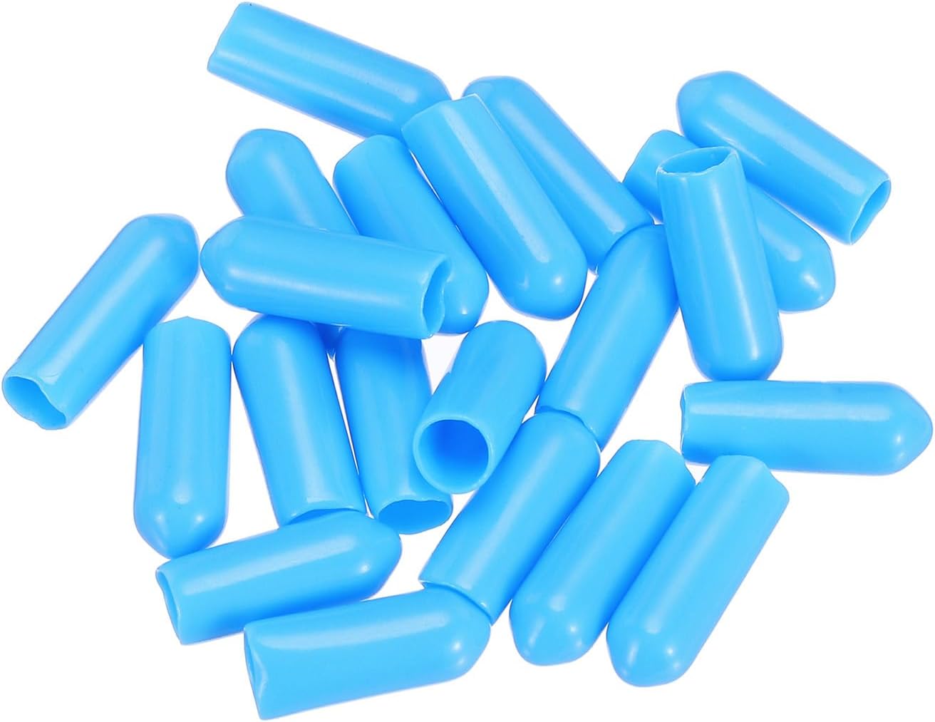 uxcell 20pcs Rubber End Caps 5mm(3/16") ID Vinyl PVC Round Tube Bolt Cap Cover Screw Thread
