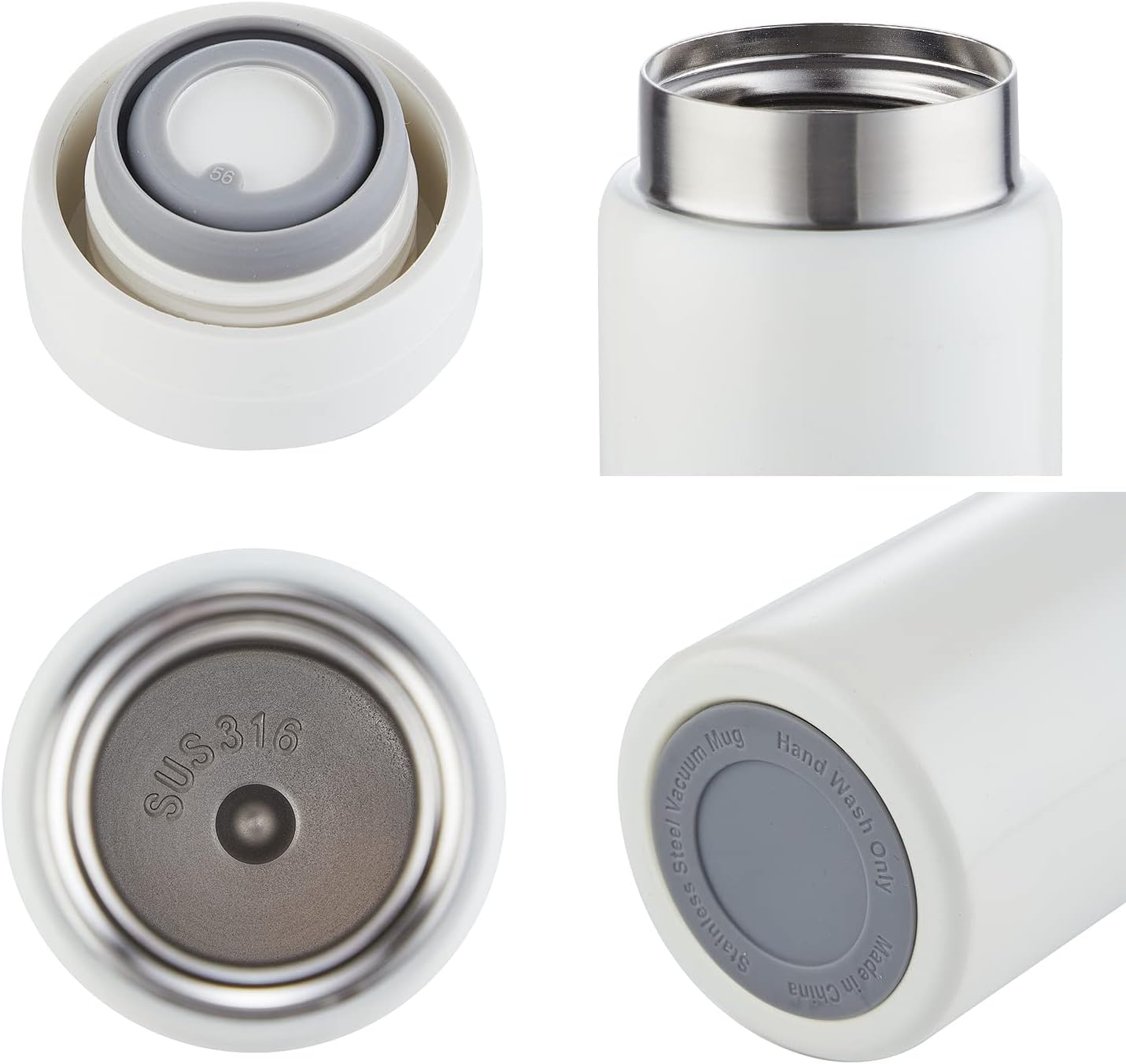 Mini Thermos Cute Water Bottle - 7 oz Tiny Insulated Vacuum 18/10 Stainless Steel Small Flask